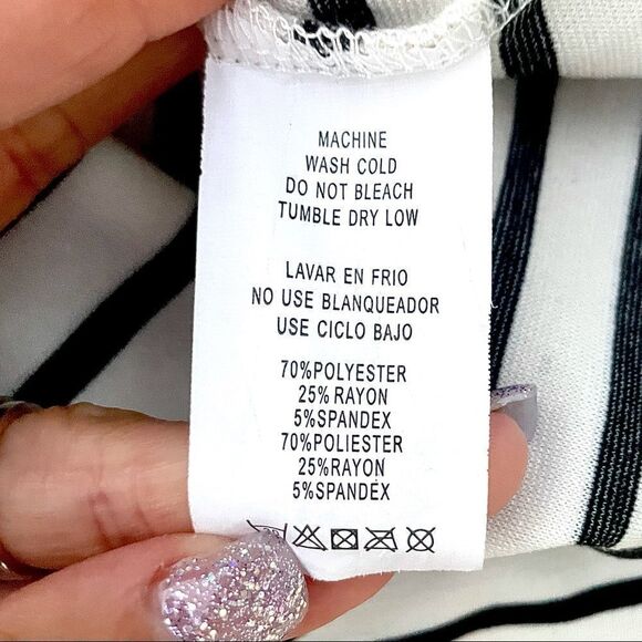 🍍3/$15🍍 HeartSoul Striped 3/4 Sleeve Dress - Picture 7 of 7